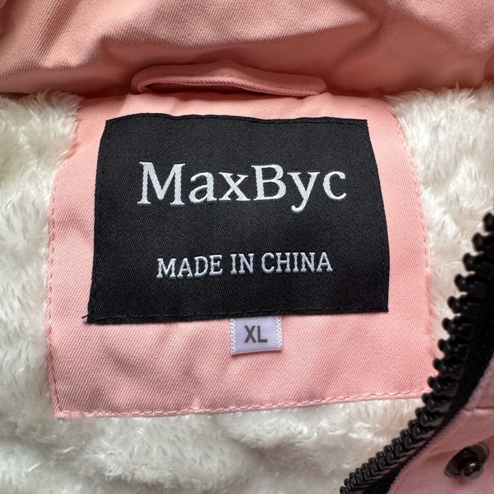 Women's Winter
Waterproof Warm Puffer Jacket
Parka Coat With Hood Pink Size XL - Picture 3 of 15